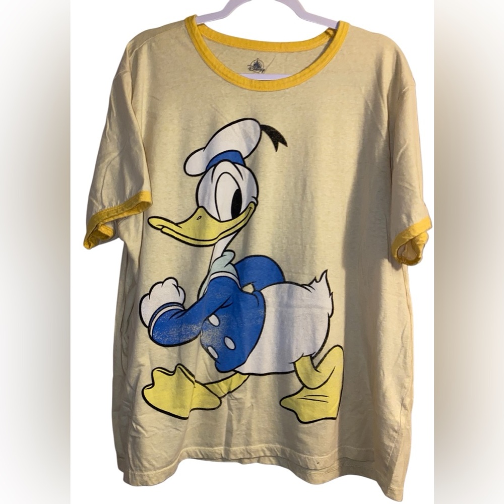 Donald Duck Ringer T-Shirt  – Extended Size 2X